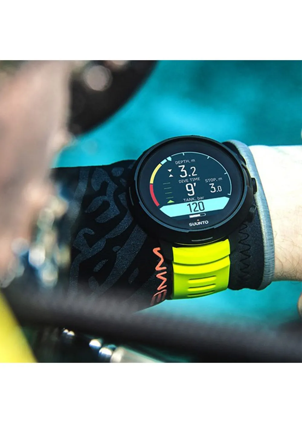 Suunto D5 Black / Lime with USB Cable Black/Yellow