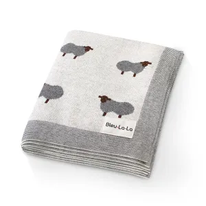 Swaddle Receiving Baby Blanket - Sheep Ivory