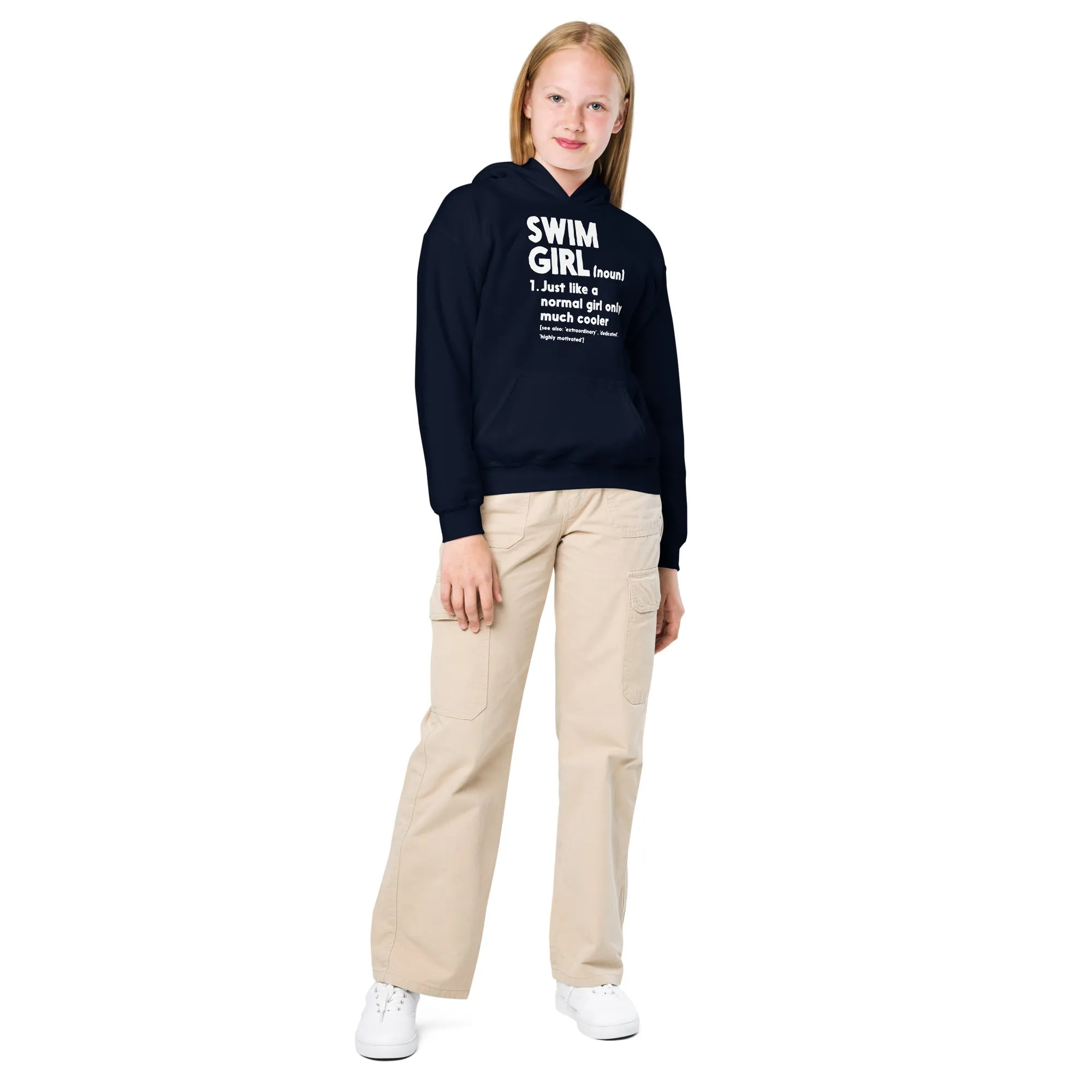 Swim Girl Youth Heavy Blend Hoodie