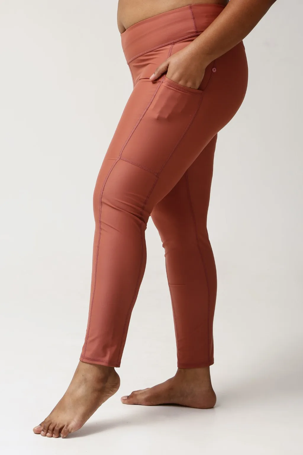 Swim Pocket Tights - Clay