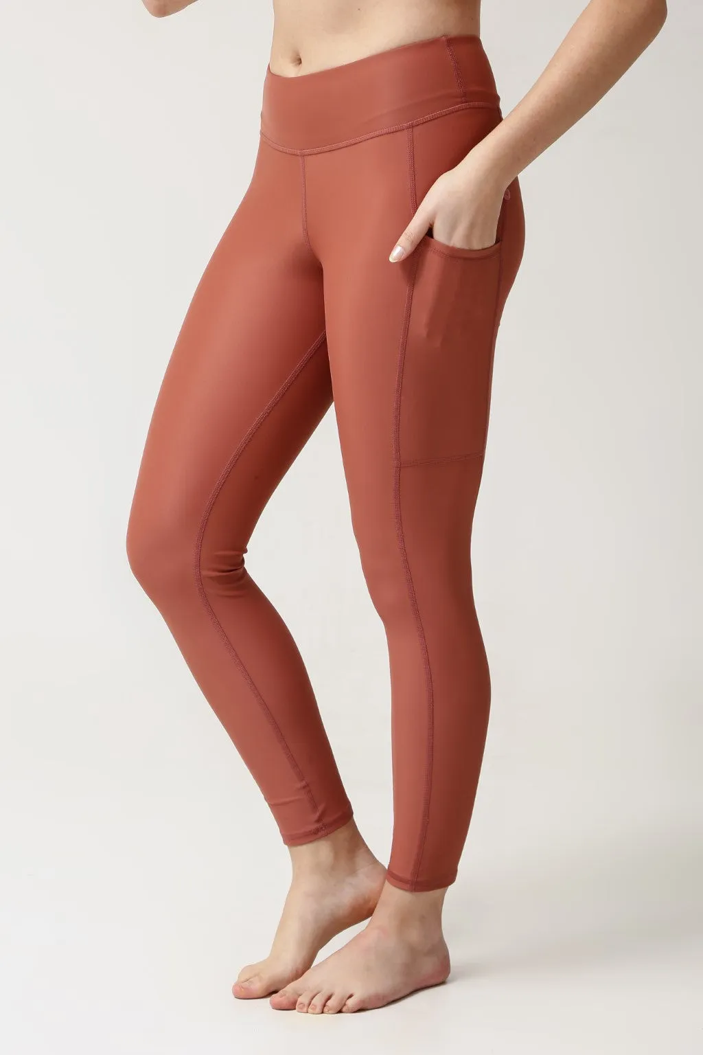 Swim Pocket Tights - Clay
