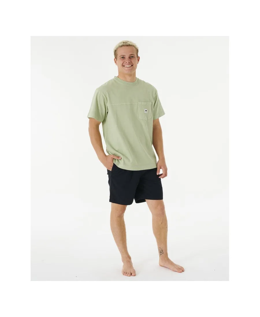 T-Shirt  RIP CURL Quality Surf Products Pkt Tee zielony