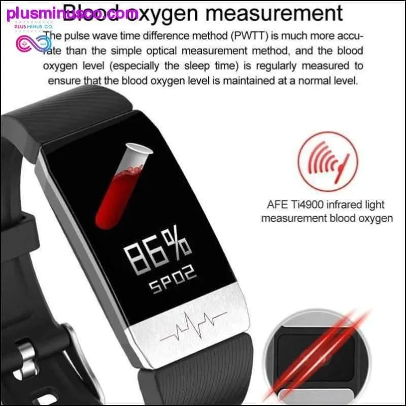 T1 Smart Watch Band With Temperature Immune Measure ECG