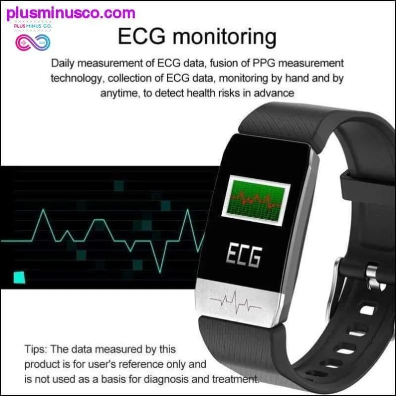 T1 Smart Watch Band With Temperature Immune Measure ECG