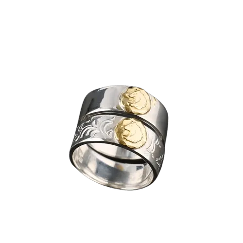 Tady King Wolf Head Ring