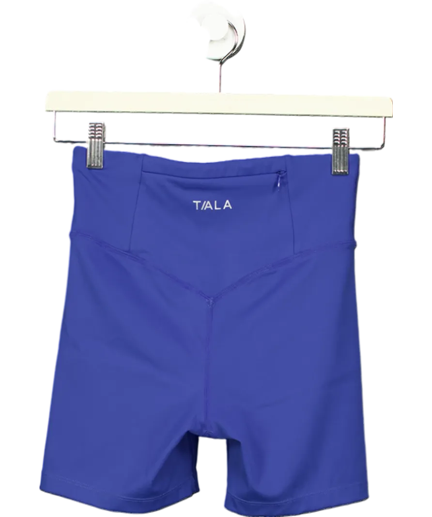 TALA Blue Skinluxe High Waisted Cycling Shorts UK S