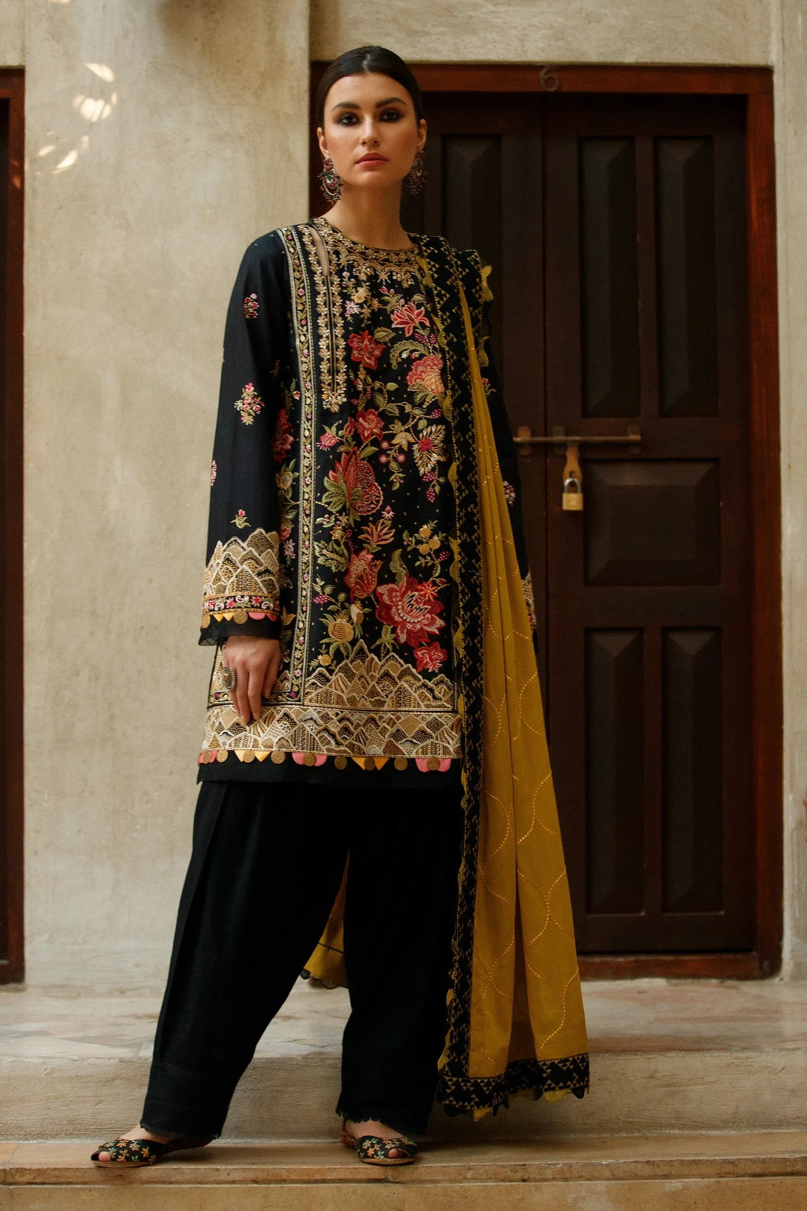 TALAYEH (ZL22-06 B) | Zaha Summer Lawn Collection 2022 | Unstitched Embroidered Lawn Suits