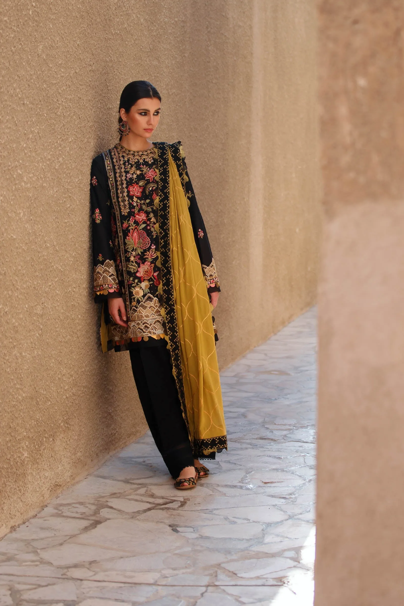 TALAYEH (ZL22-06 B) | Zaha Summer Lawn Collection 2022 | Unstitched Embroidered Lawn Suits