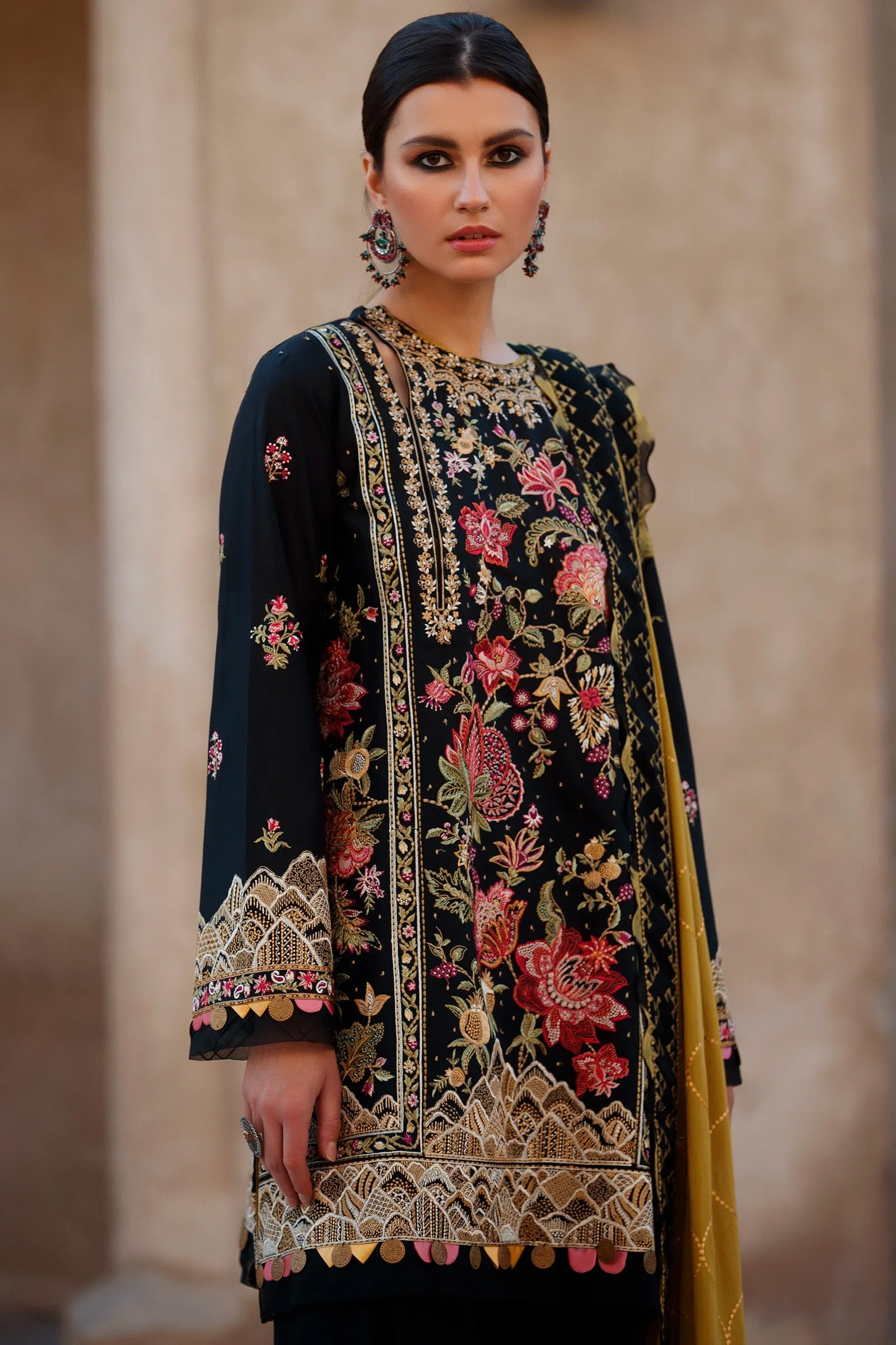 TALAYEH (ZL22-06 B) | Zaha Summer Lawn Collection 2022 | Unstitched Embroidered Lawn Suits