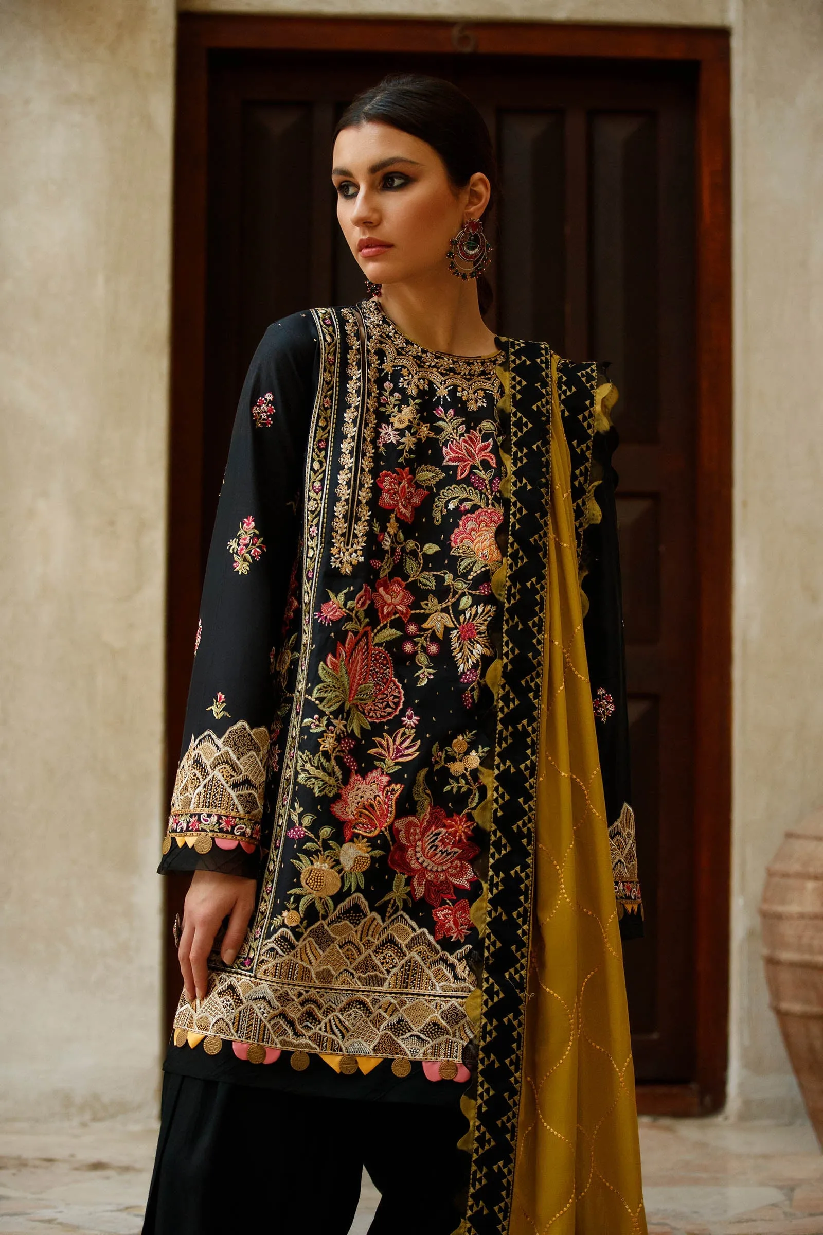 TALAYEH (ZL22-06 B) | Zaha Summer Lawn Collection 2022 | Unstitched Embroidered Lawn Suits