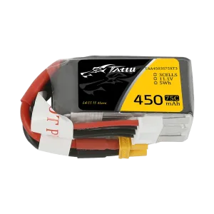 Tattu 11.1V 75C 3S 450mAh Lipo Battery Pack with XT30 Plug