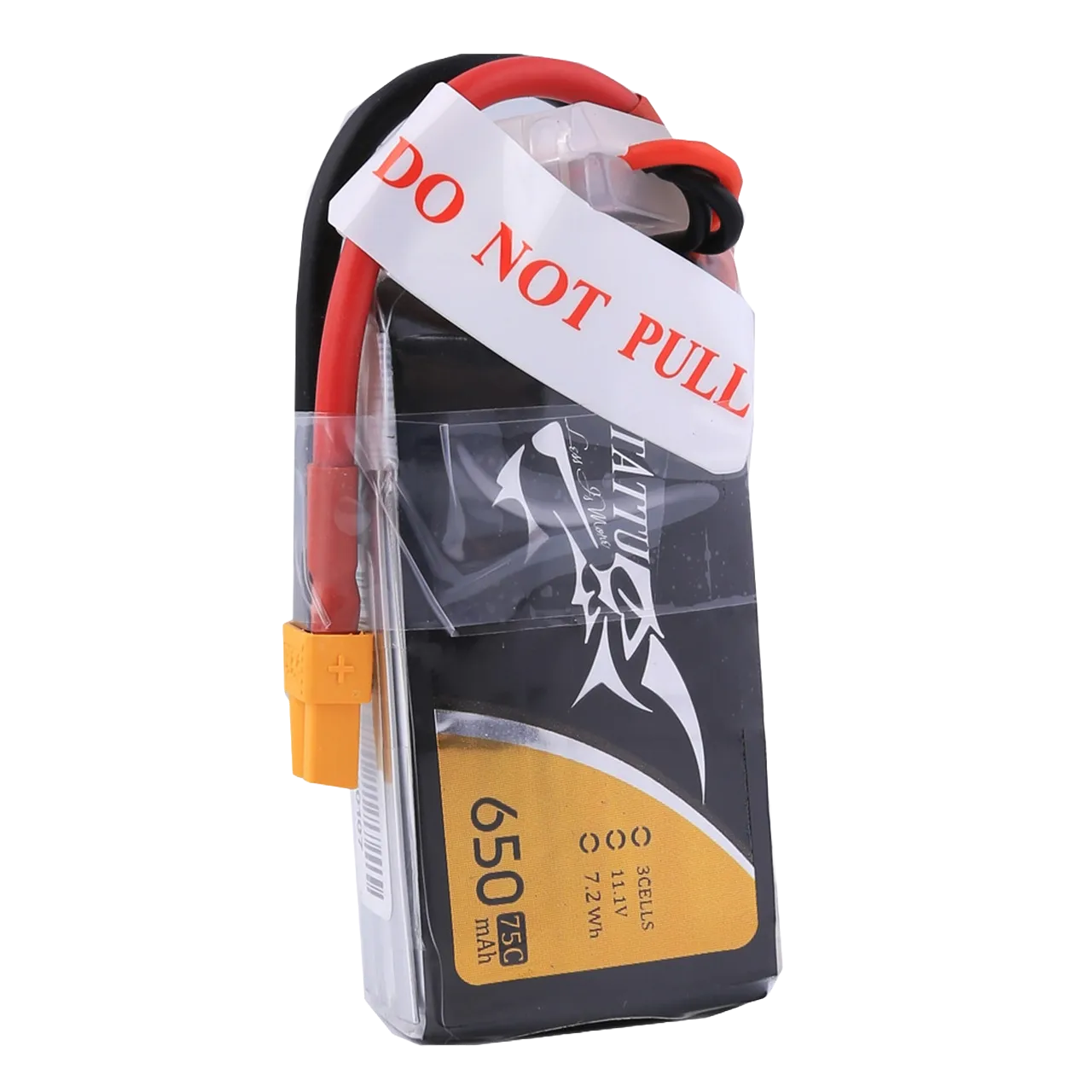 Tattu 650mAh 3S 75C 11.1V Lipo Battery Pack With XT30 Plug