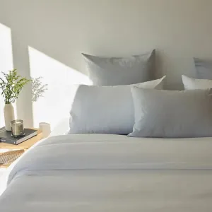 Tavira Washed Cotton Duvet Cover - Grey