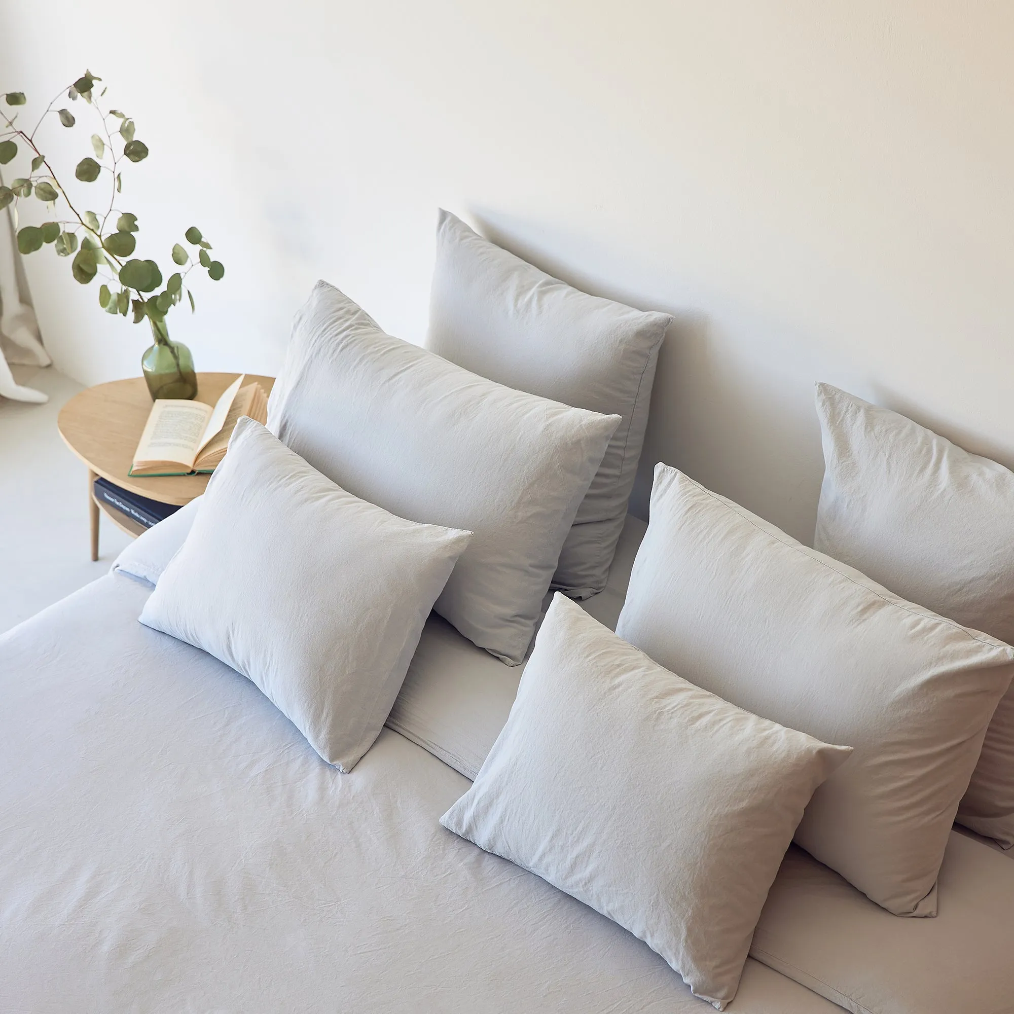 Tavira Washed Cotton Duvet Cover - Grey