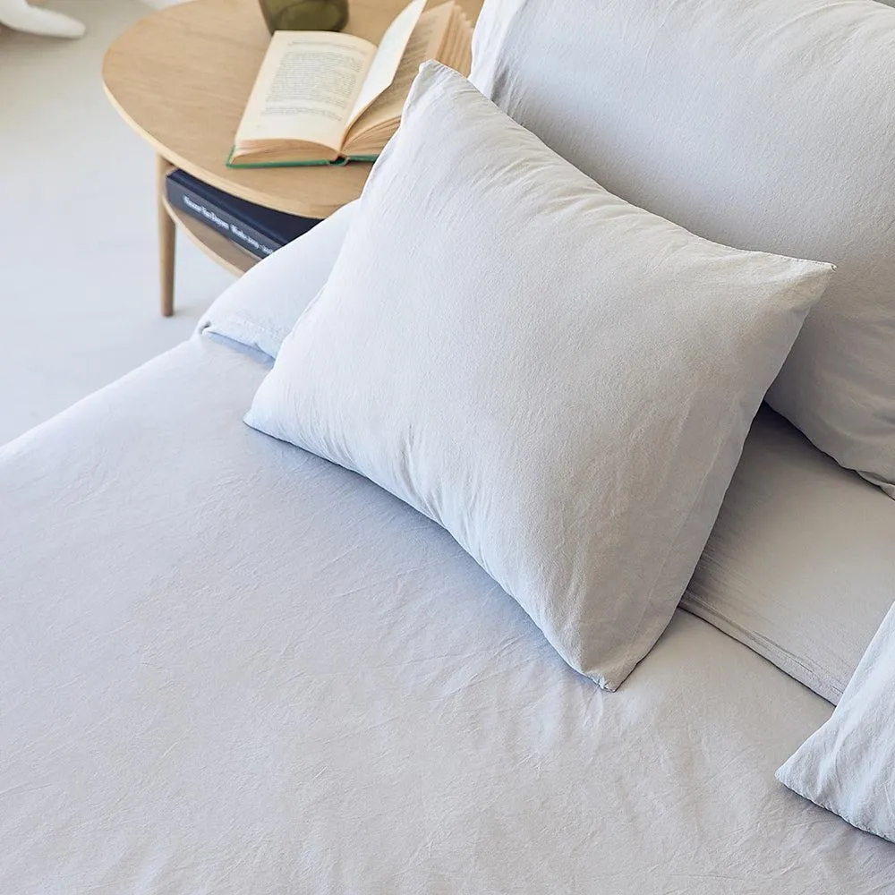 Tavira Washed Cotton Duvet Cover - Grey