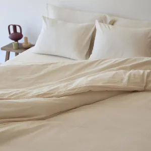 Tavira Washed Cotton Duvet Cover - Natural