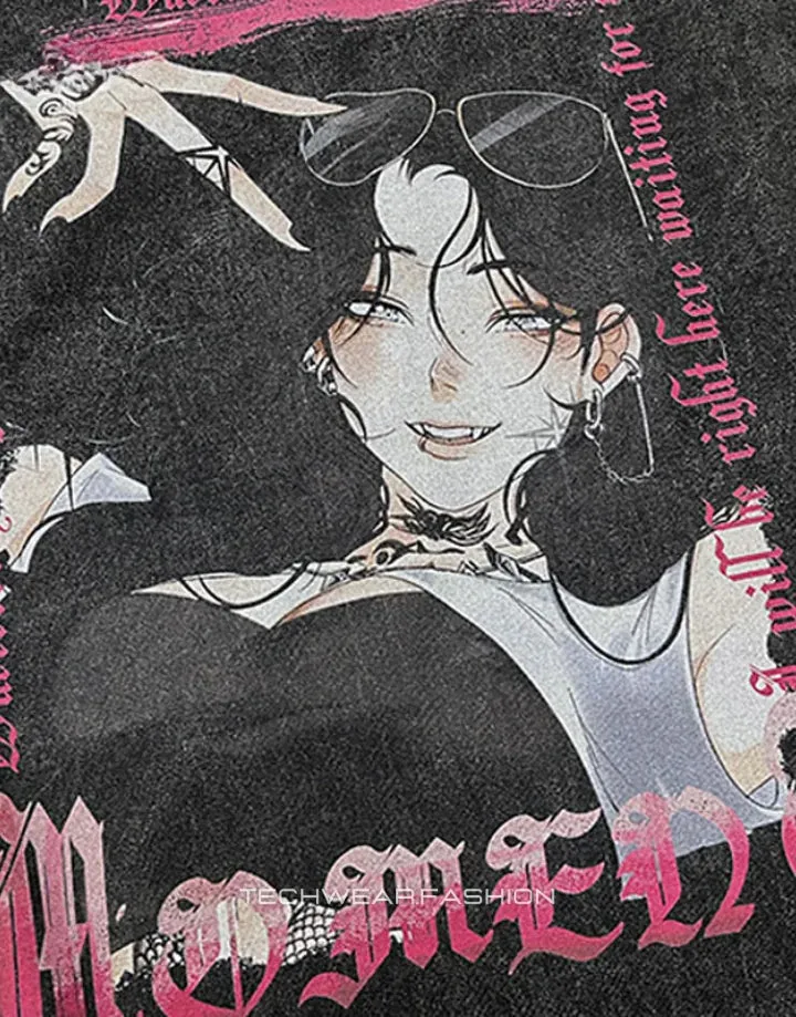 Techwear Goth Anime Shirt