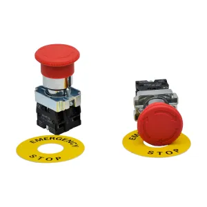 Telemechanique E-StopXB2 without casing set of 2,  Switch Electrical 12V 24V  XB2-BS545