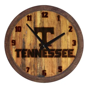 Tennessee Volunteers: Branded "Faux" Barrel Top Wall Clock