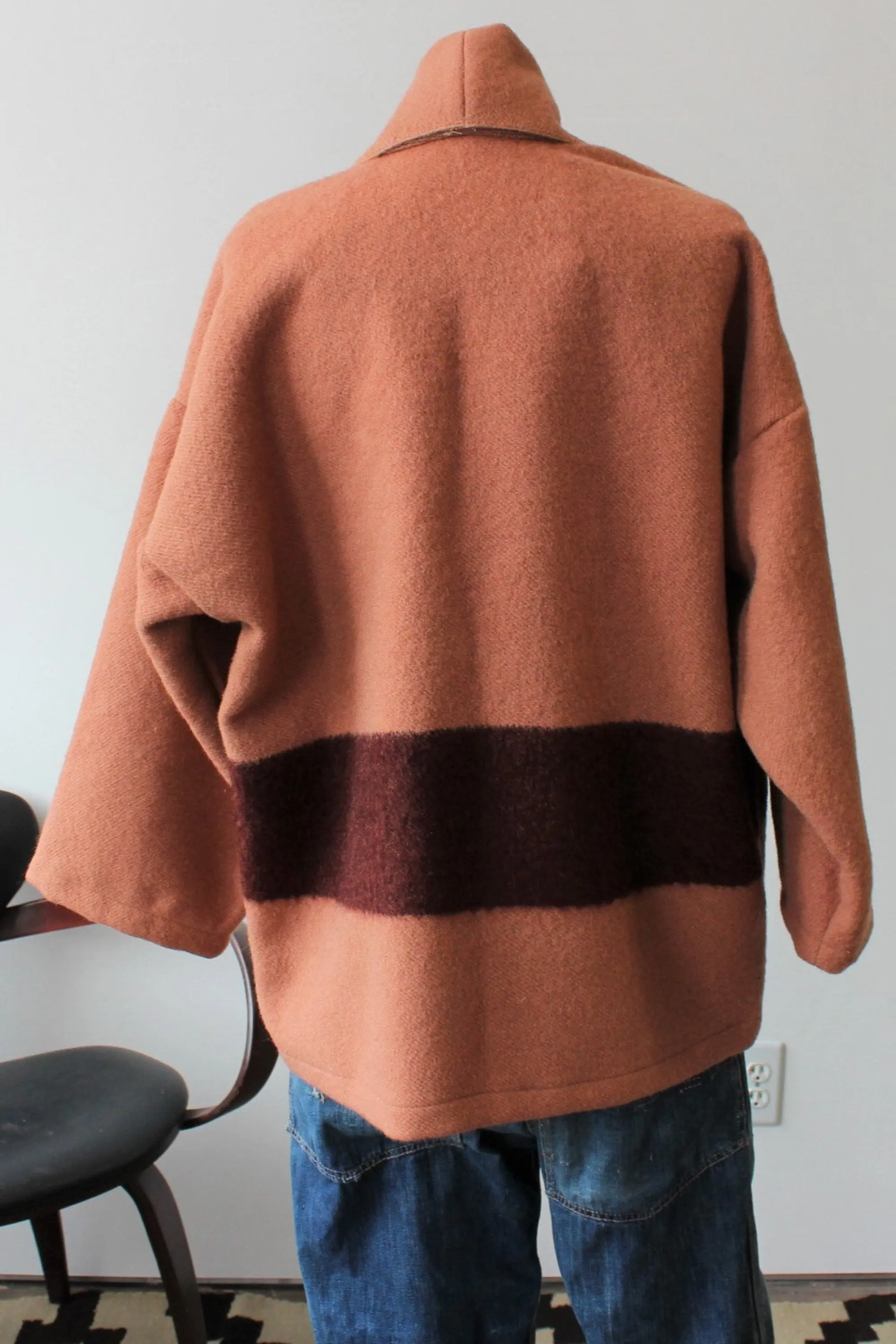 The Highlands Foundry Rose Hudson Bay Blanket Coat THF137