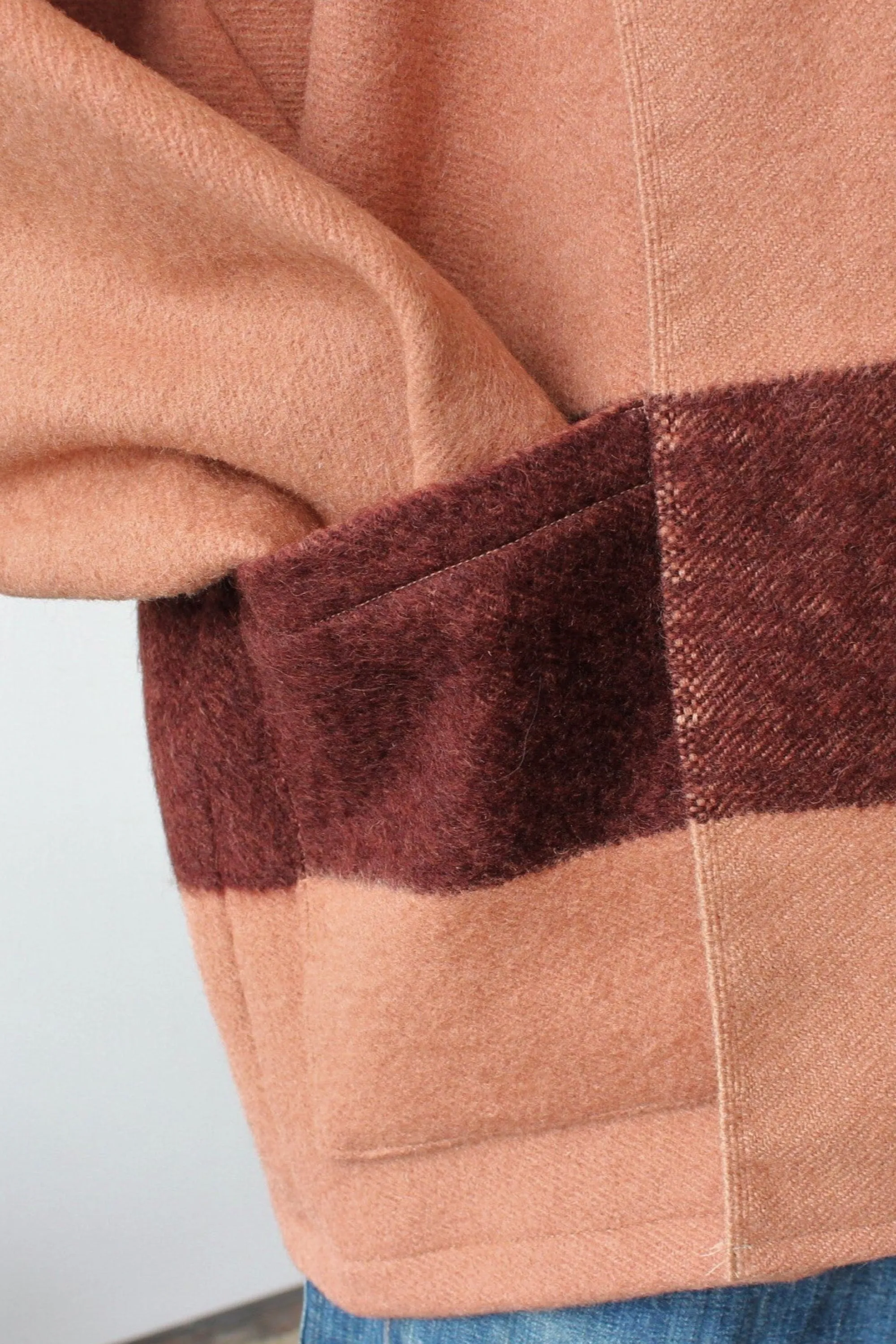 The Highlands Foundry Rose Hudson Bay Blanket Coat THF137