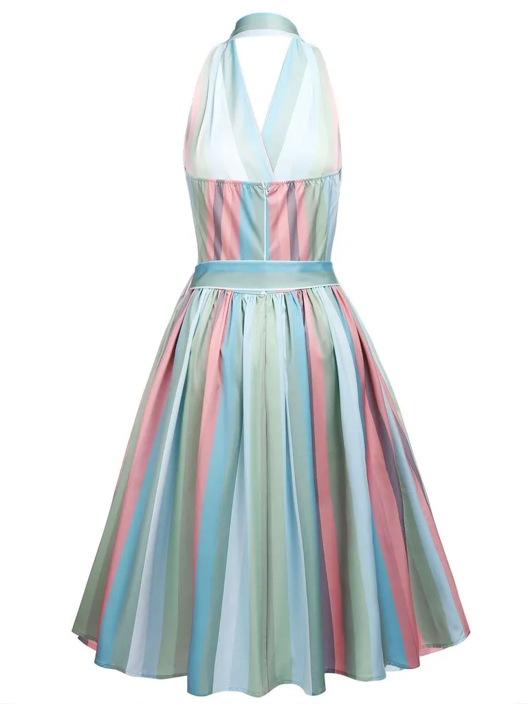 The Marvelous Mrs.Maisel Costume Dress Stripe Vintage Dress Set WIth Pockets