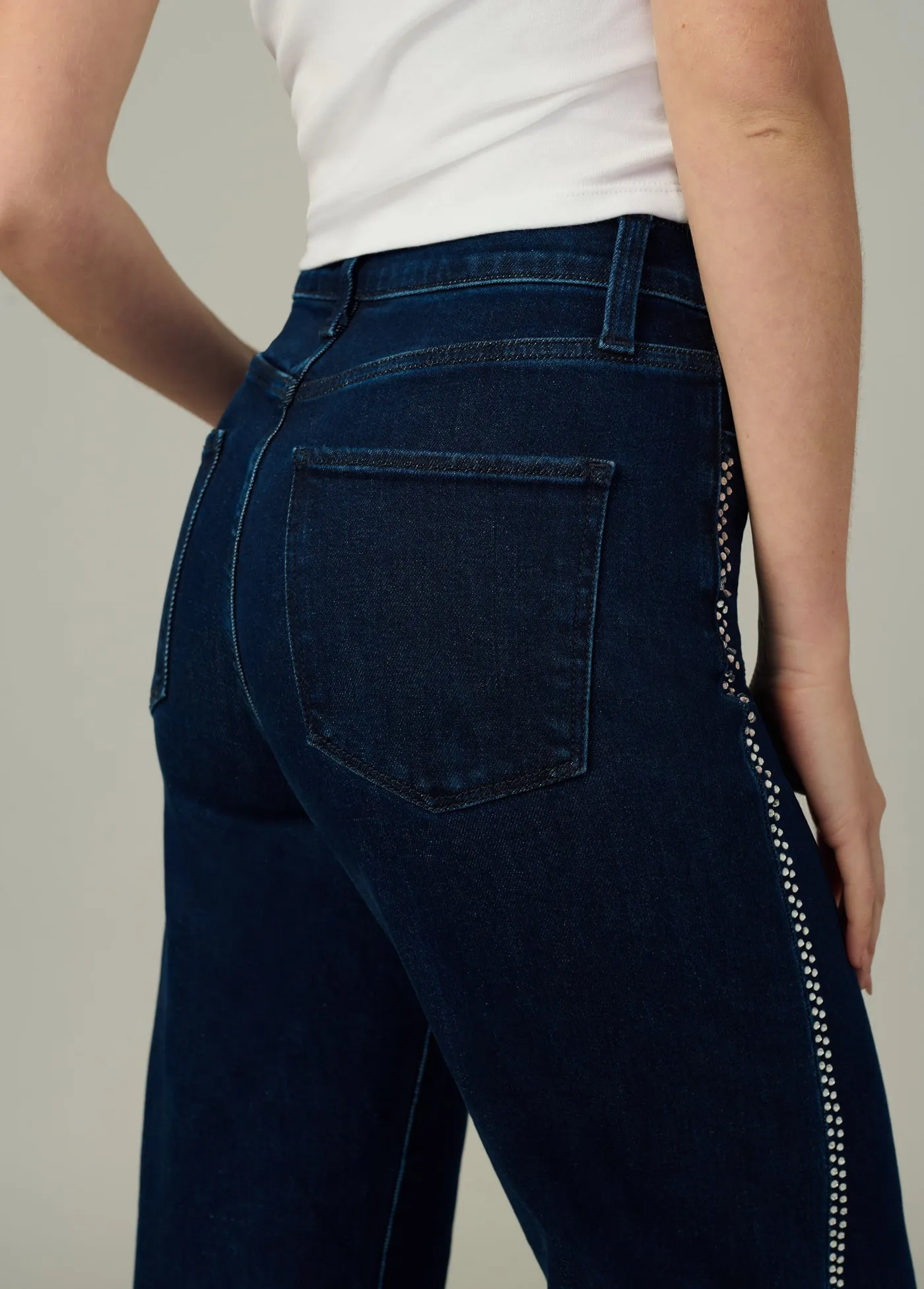 THE MIA WIDE LEG WITH CRYSTALS