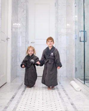 THE POST OAK | Kids Robe | Charcoal