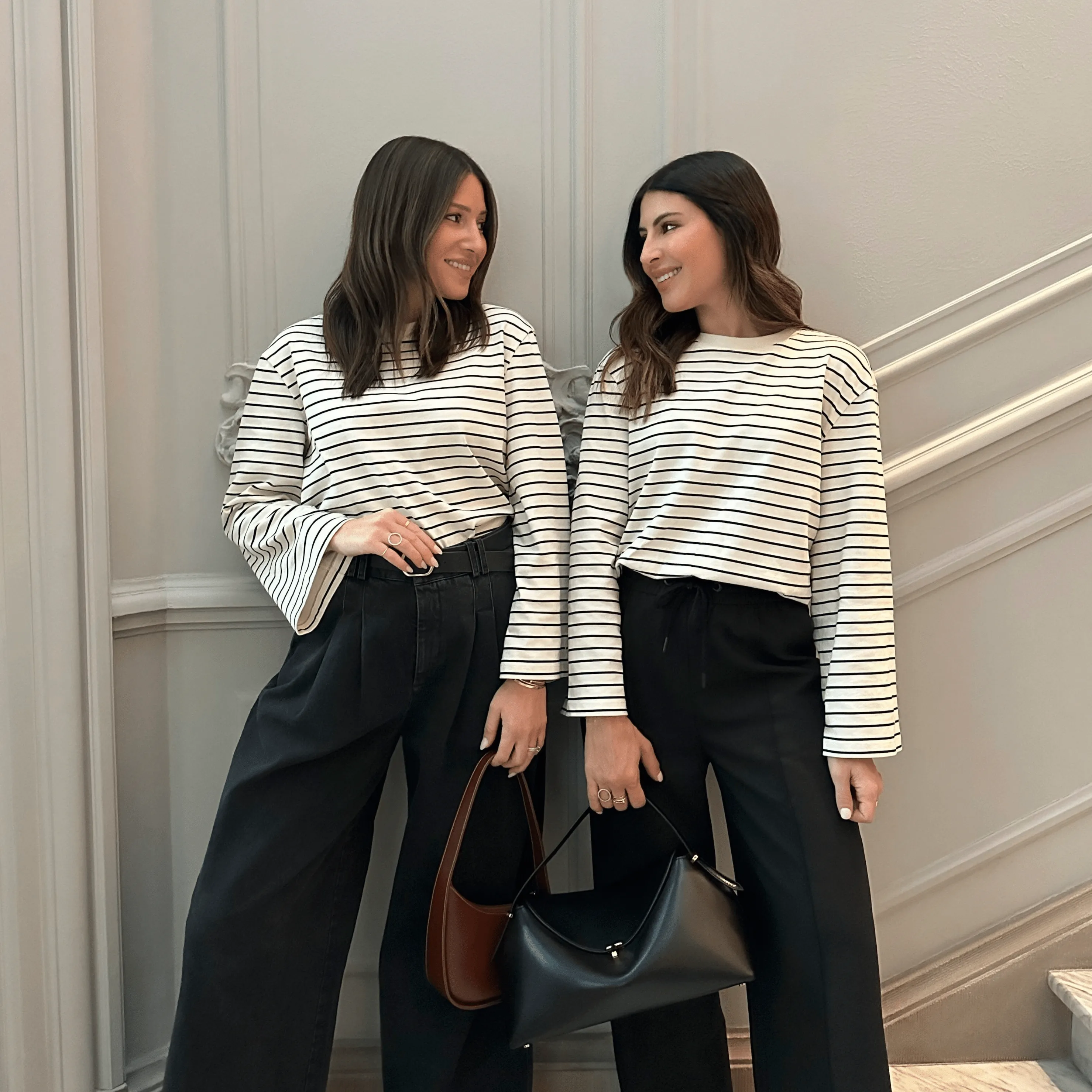 THE ULTIMATE STRIPE TOP - CREAM / BLACK