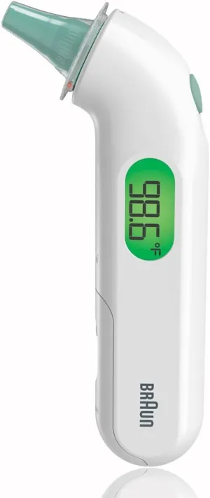 Thermoscan 4 Digital Ear Thermometer, Professional Accuracy with Color Coded and Audio Fever Guidance for Babies, Toddlers, Kids and Adults, FSA and HSA Eligible