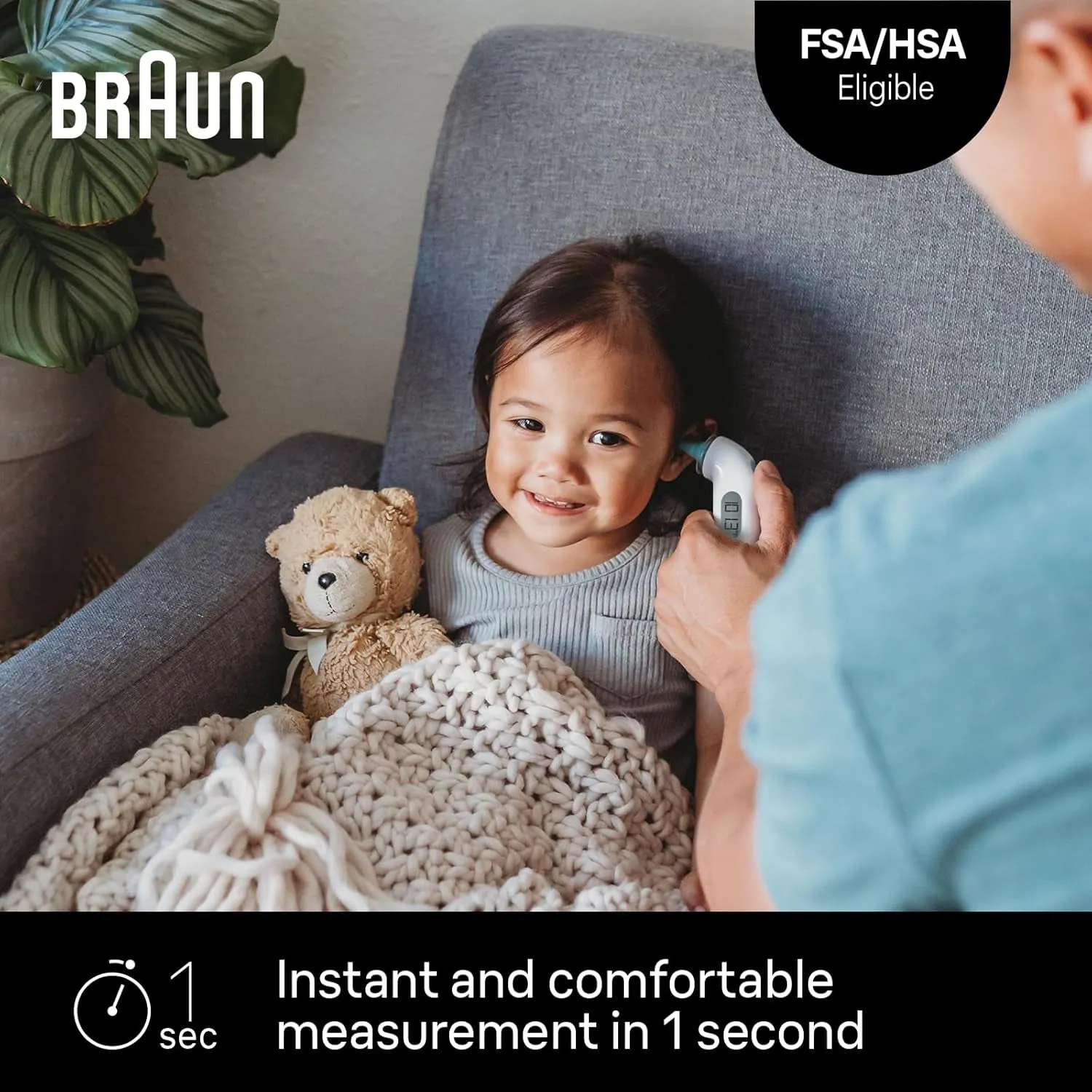 Thermoscan 4 Digital Ear Thermometer, Professional Accuracy with Color Coded and Audio Fever Guidance for Babies, Toddlers, Kids and Adults, FSA and HSA Eligible