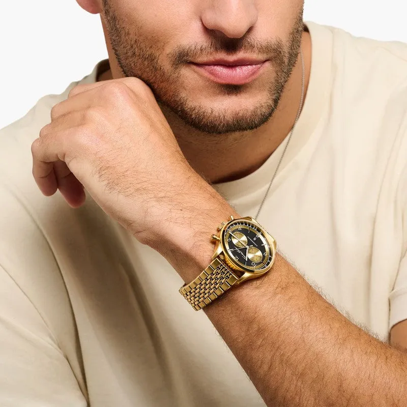Thomas Sabo Men's Watch - Rebel At Heart - Chronograph - Gold - Black