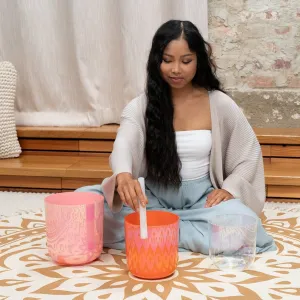 Three Essence Crystal Singing Bowl Set Notes: E4 C4 G3