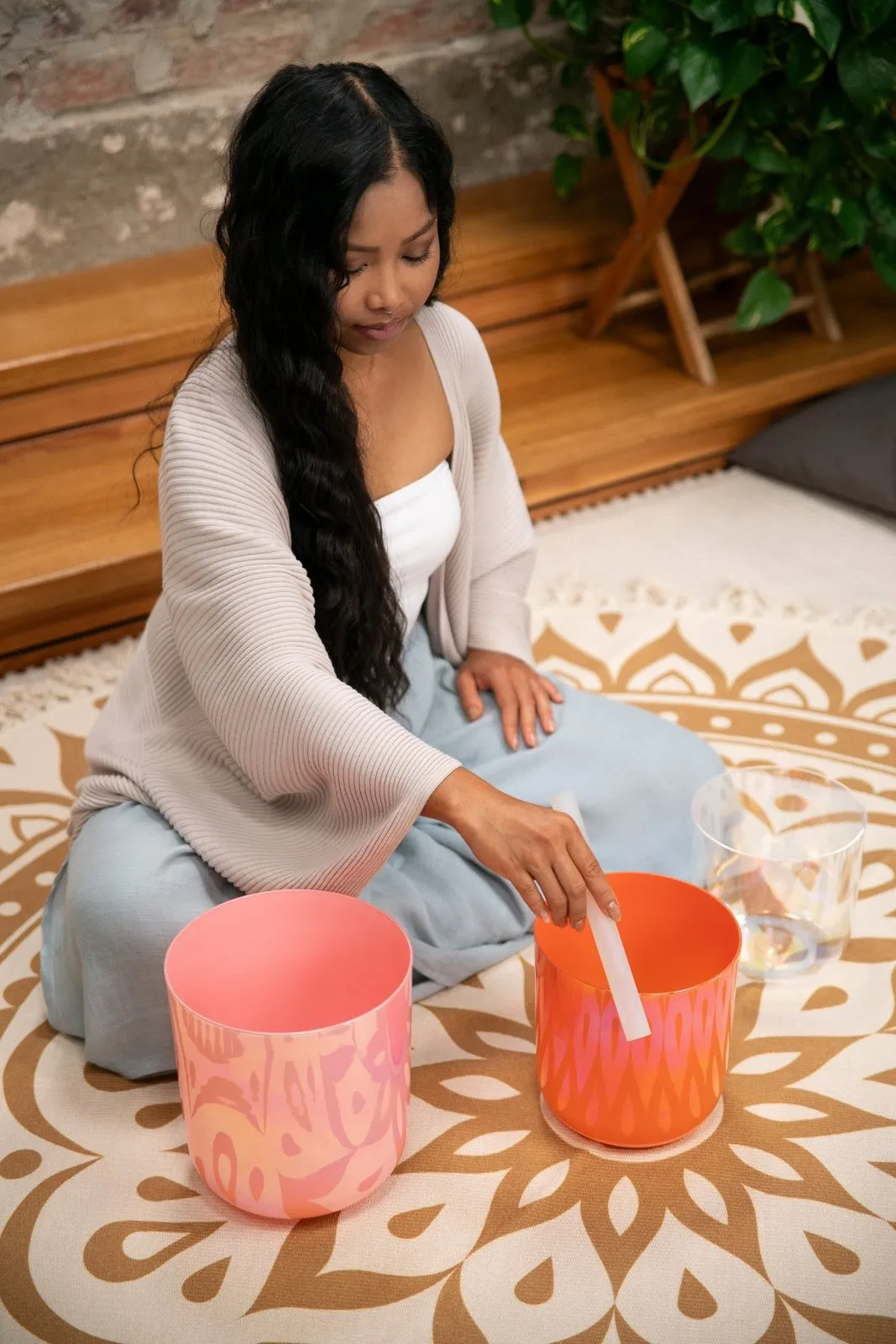 Three Essence Crystal Singing Bowl Set Notes: E4 C4 G3