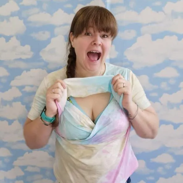 Tie Dye Breastfeeding Top
