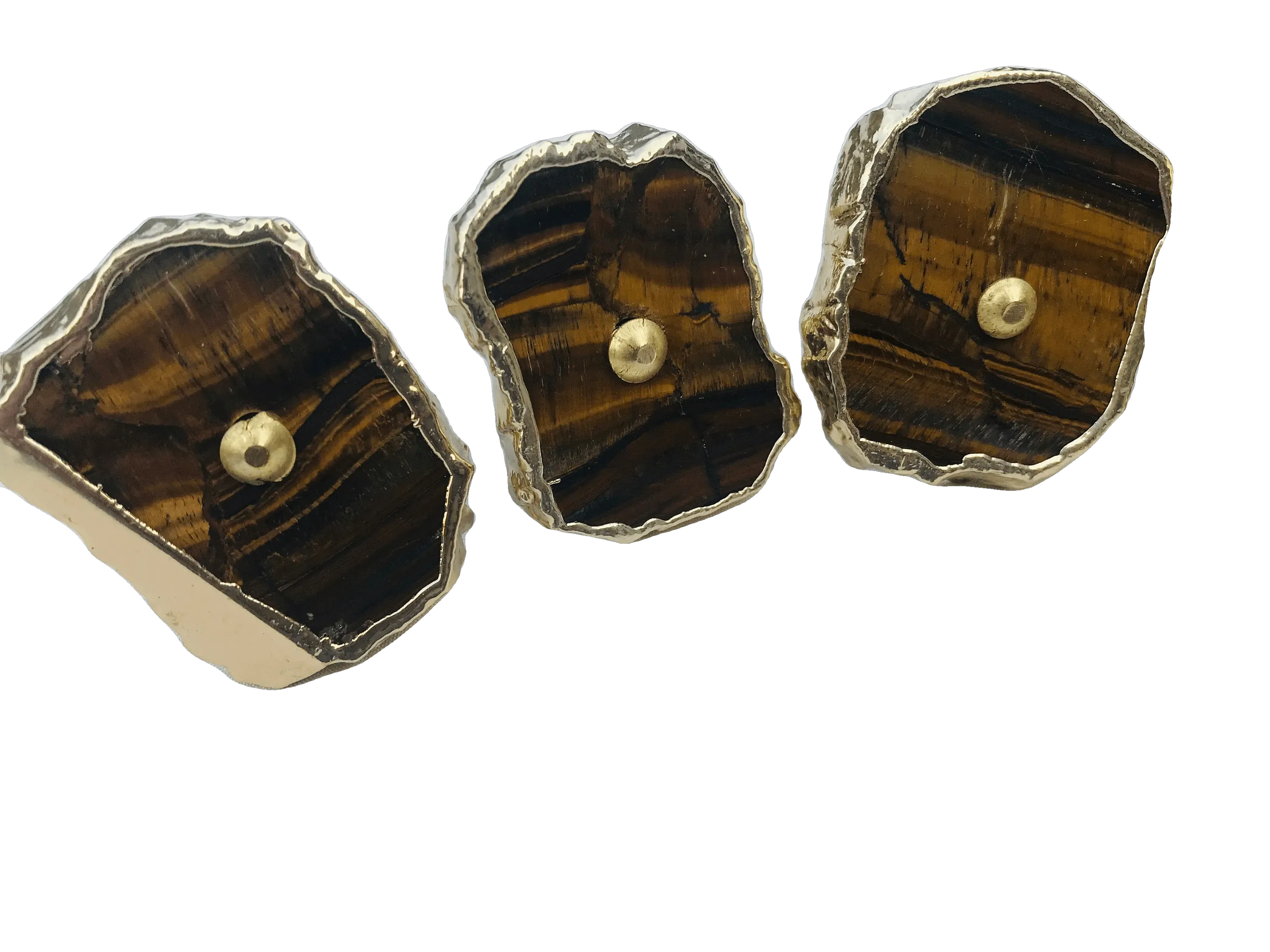 Tiger Quartz Cabinet Door Pull Handle - Set of 6