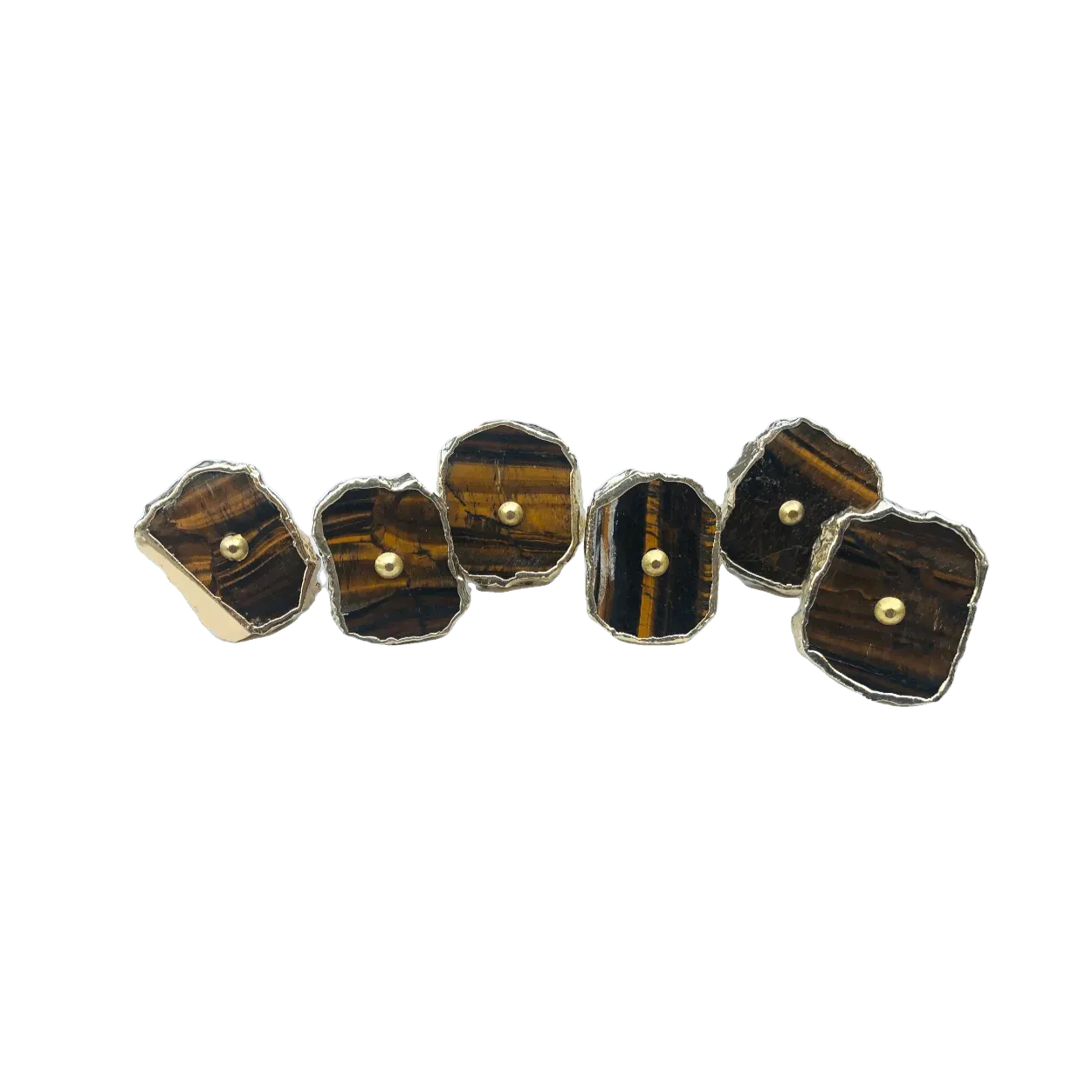 Tiger Quartz Cabinet Door Pull Handle - Set of 6