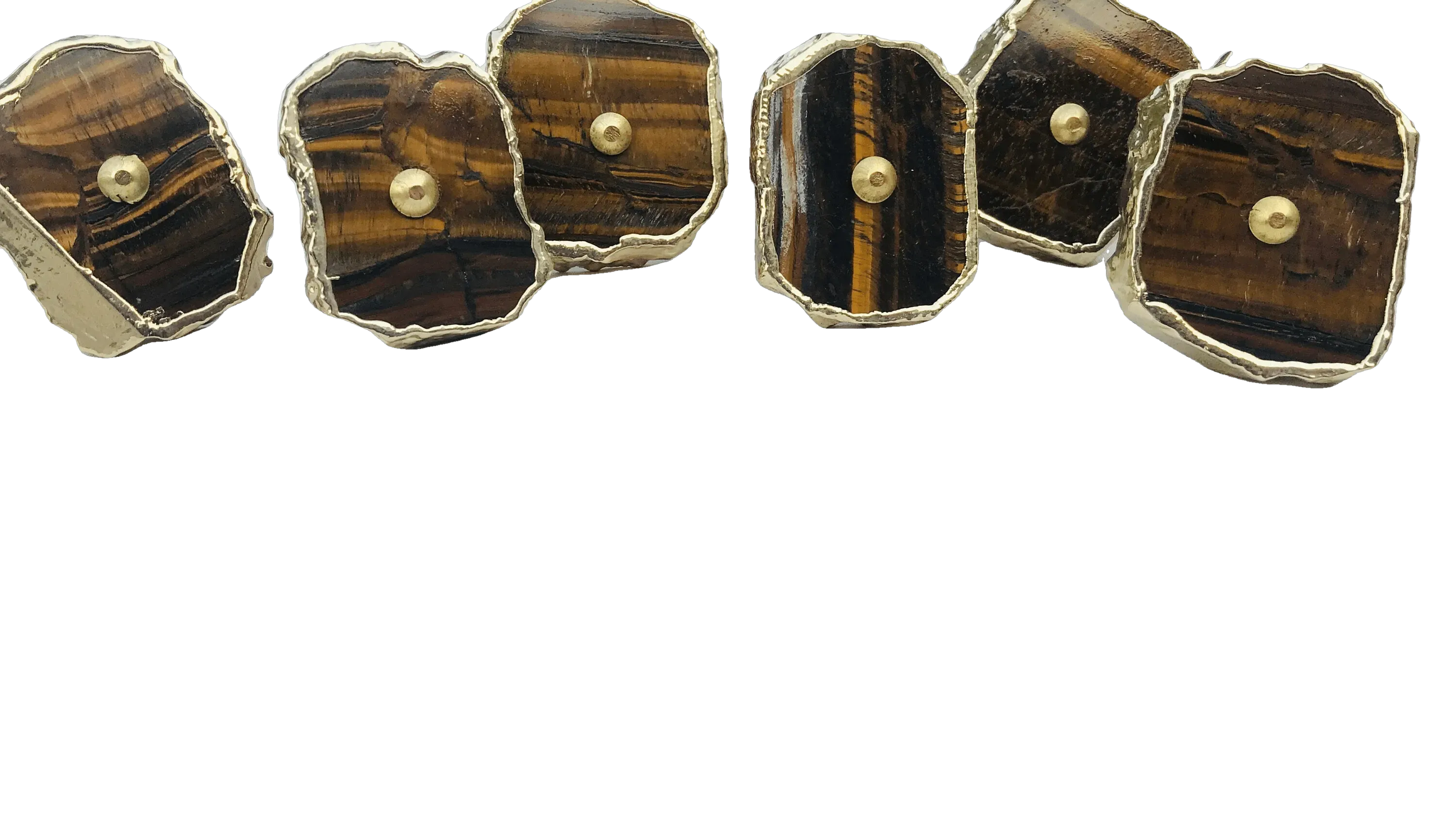 Tiger Quartz Cabinet Door Pull Handle - Set of 6
