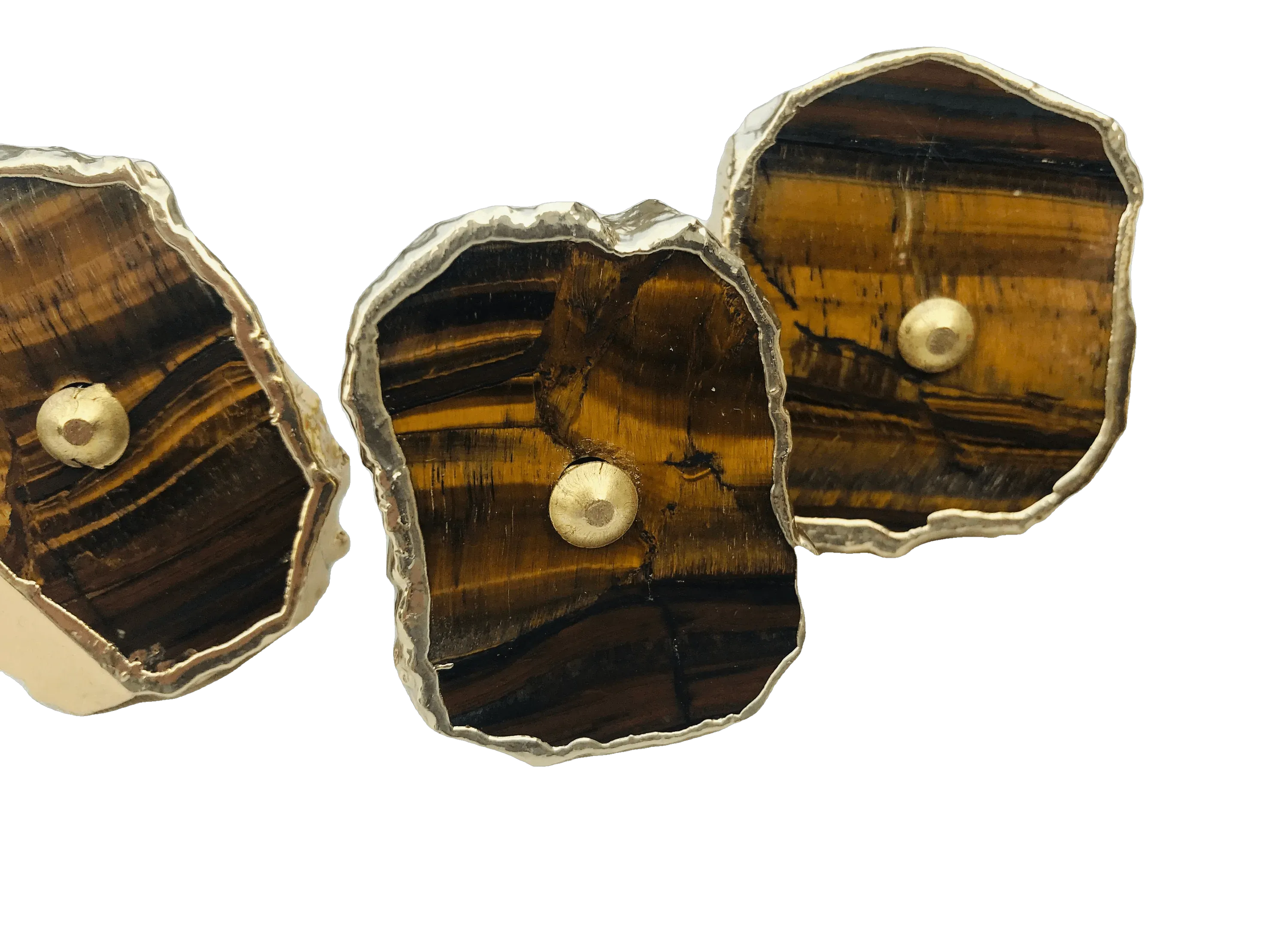 Tiger Quartz Cabinet Door Pull Handle - Set of 6