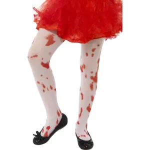 Tights with Blood Stain Print