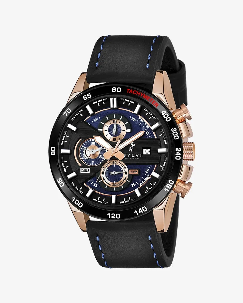 Timegrapher Rose Gold Leather