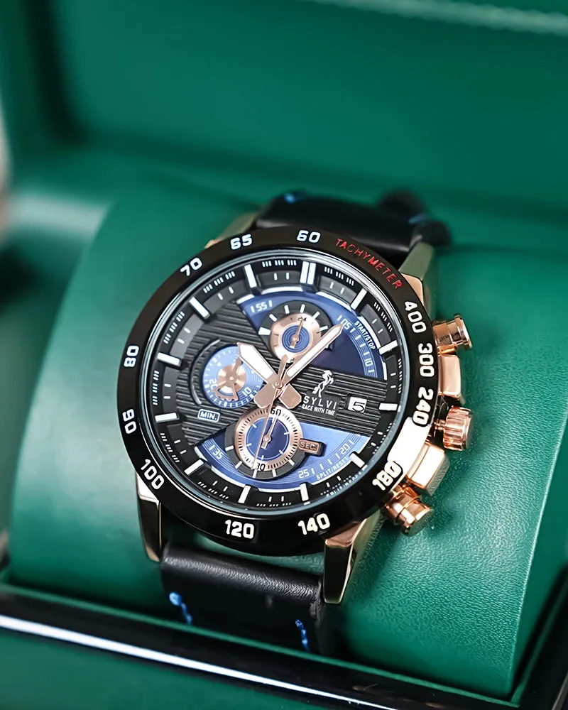 Timegrapher Rose Gold Leather