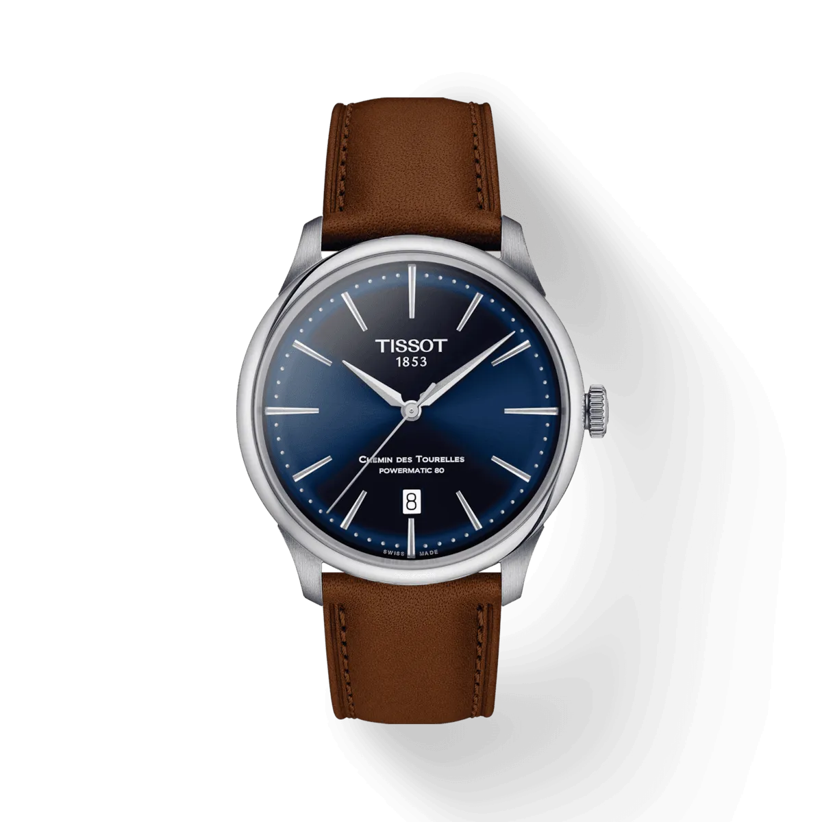 Tissot Chemin des Touelles PowerMatic Clock 80 39mm Blue Automatic Steel T139.807.16.041.00