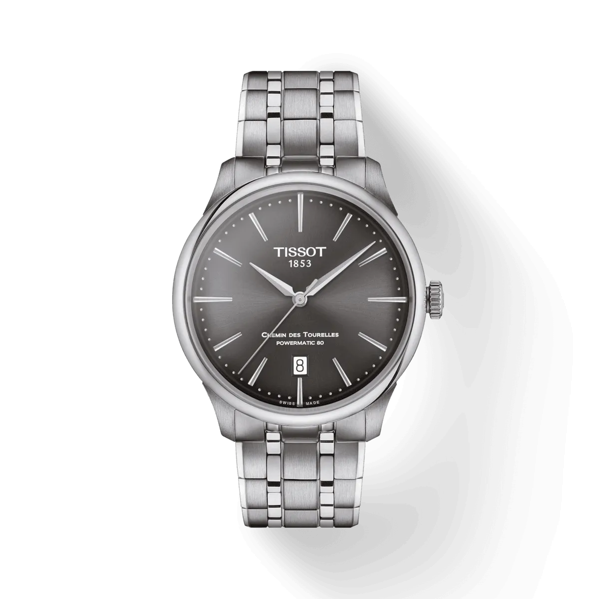 Tissot Chemin des Touelles PowerMitic 80 39mm anthracite Automatic Steel T139.807.11.061.00
