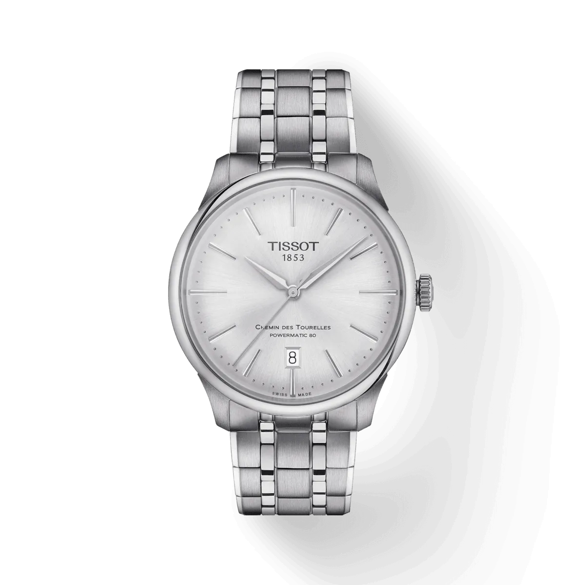 Tissot Chemin des Touelles PowerMitic 80 39mm Silver Automatic Steel T139.807.11.031.00