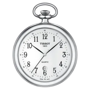 Tissot Lapine pocket clock 49mm bronze quartz chromed finish t82.6.550.12
