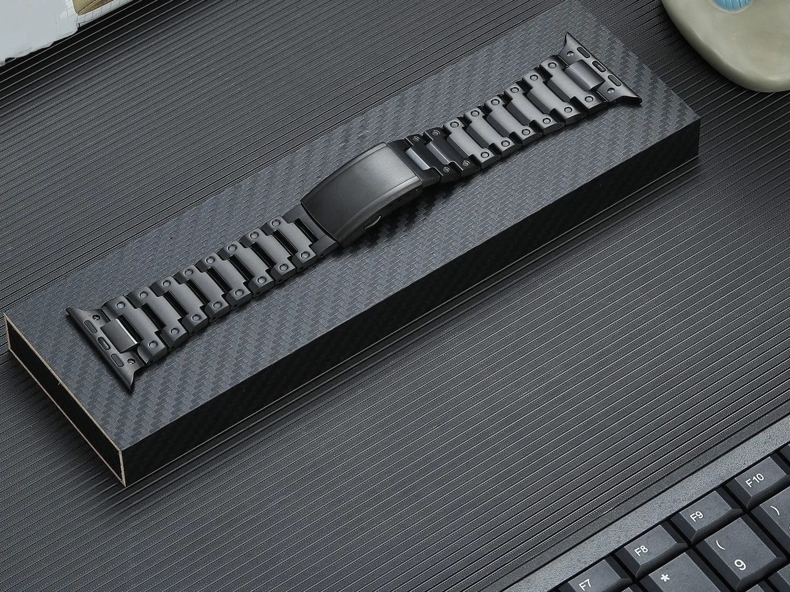 Titanium Band for Apple Watch With Butterfly Buckle