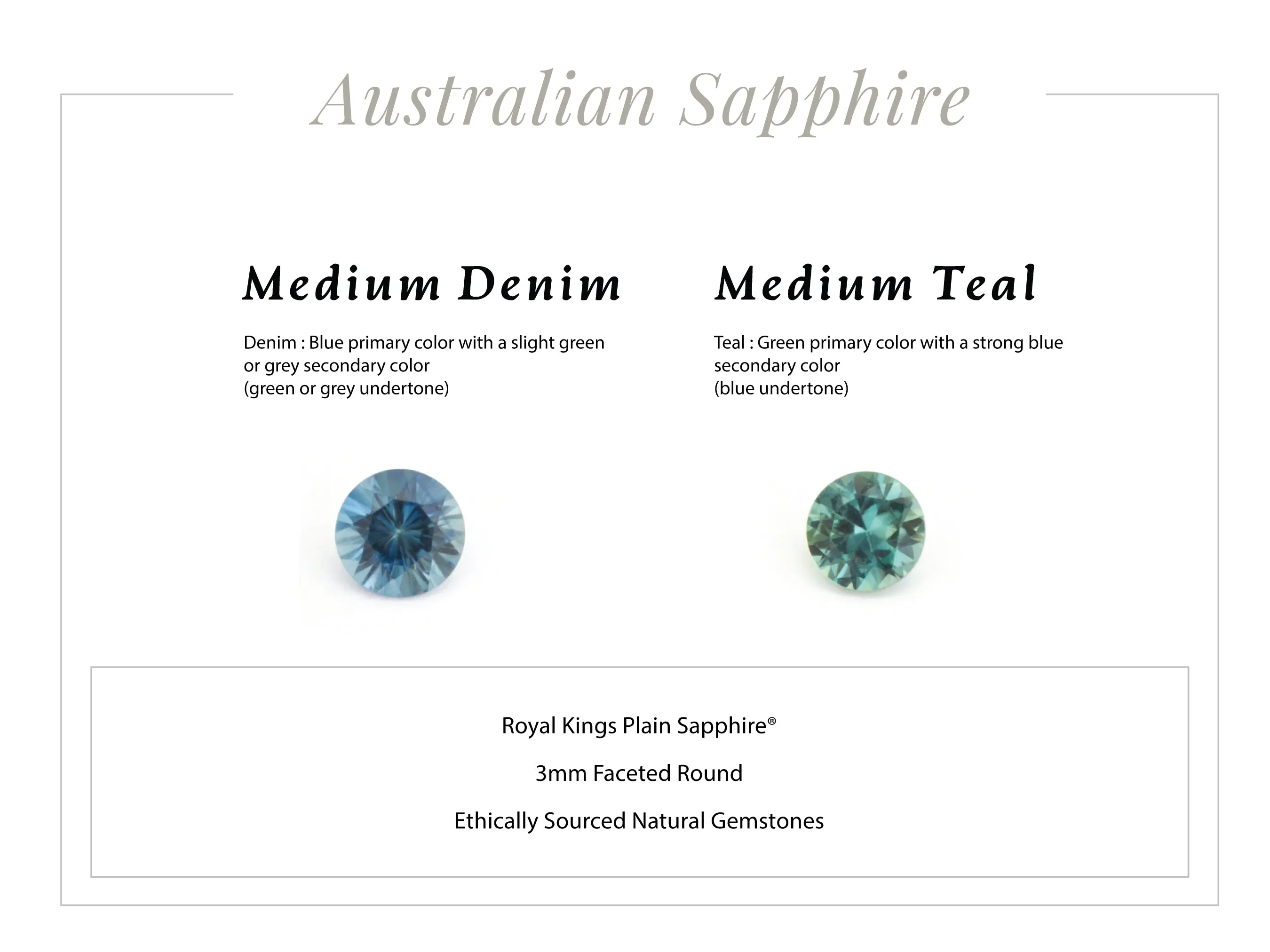 TITANIUM True North Sapphire Necklace