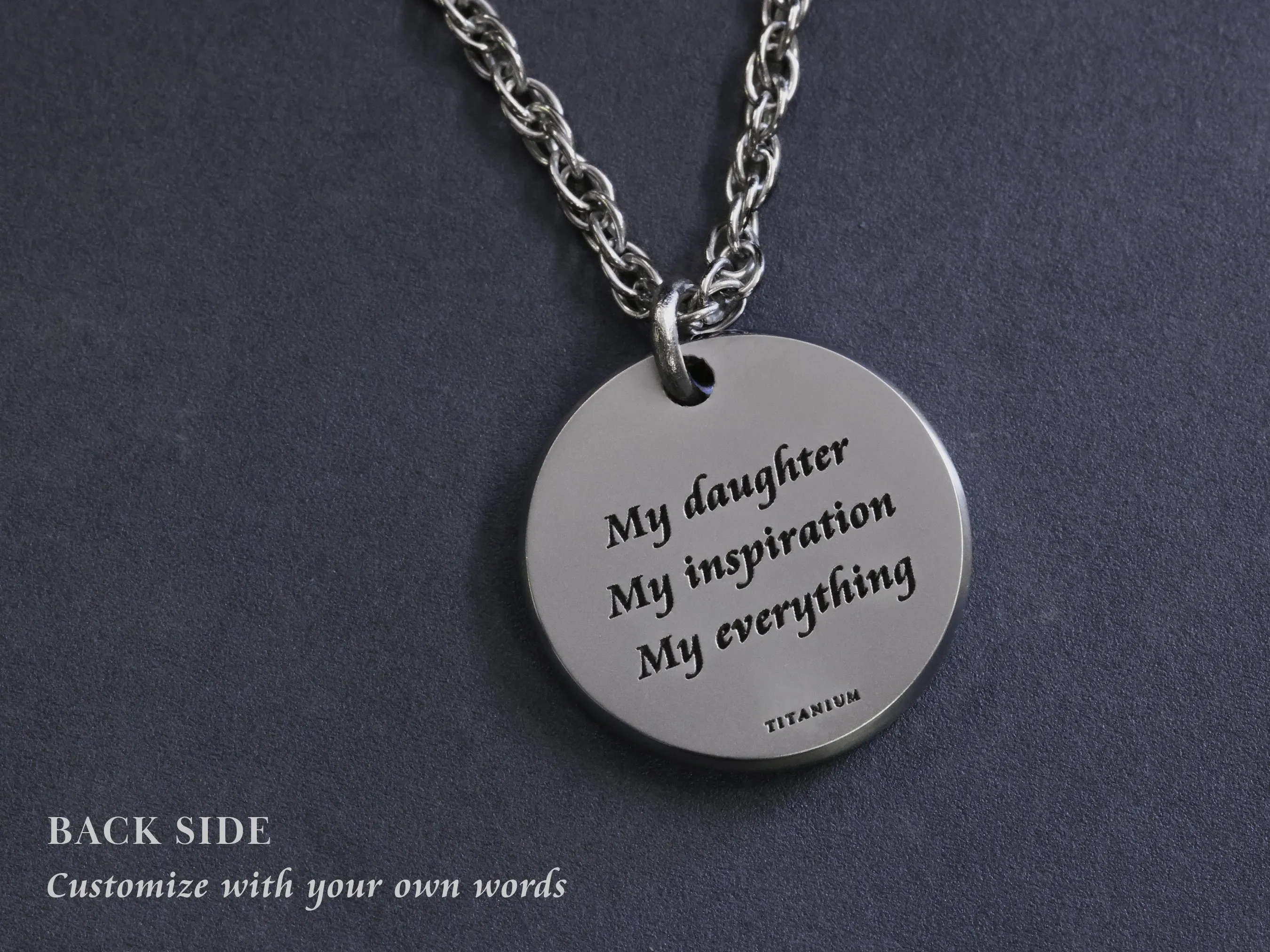 TITANIUM True North Sapphire Necklace
