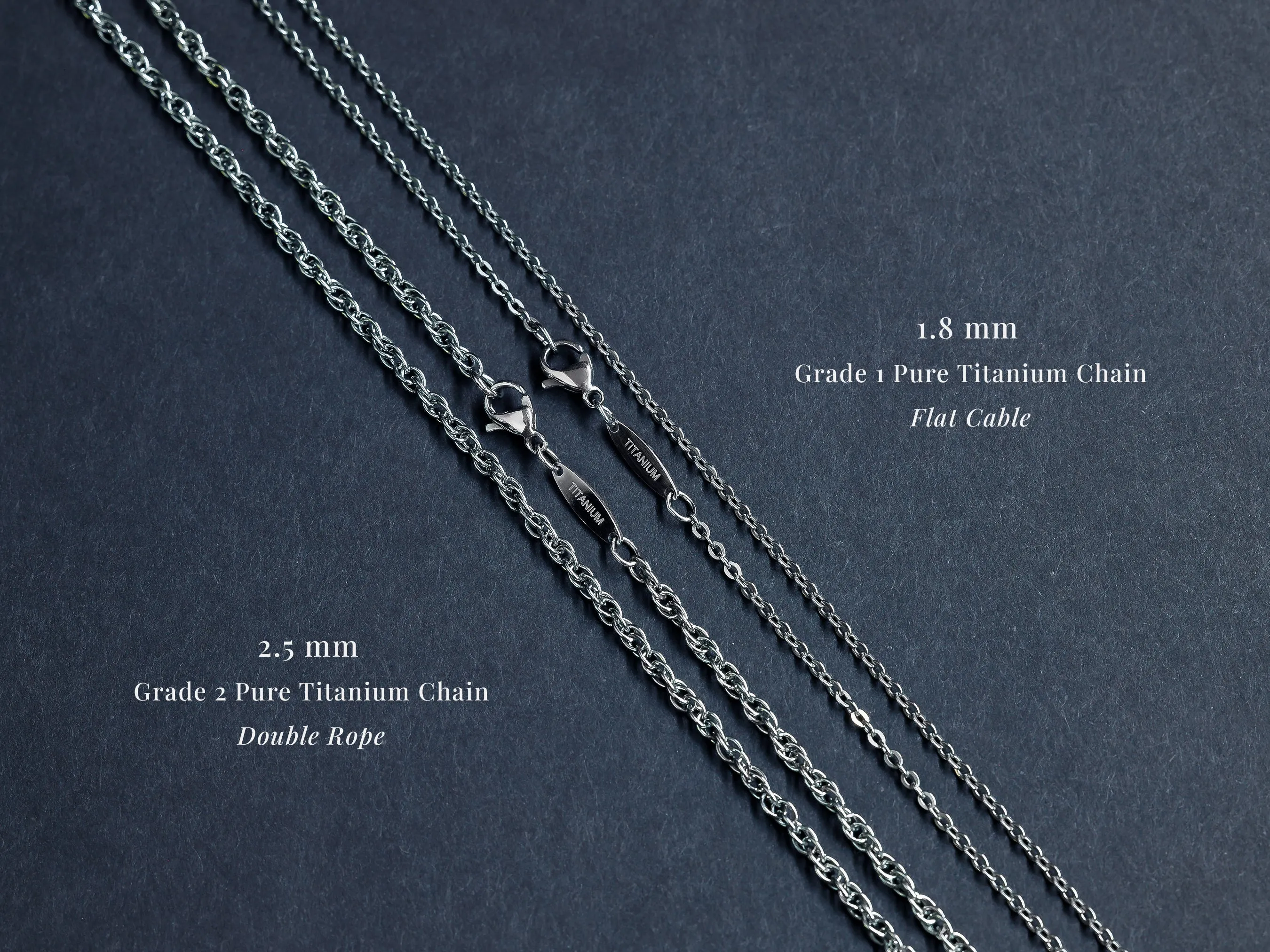 TITANIUM True North Sapphire Necklace